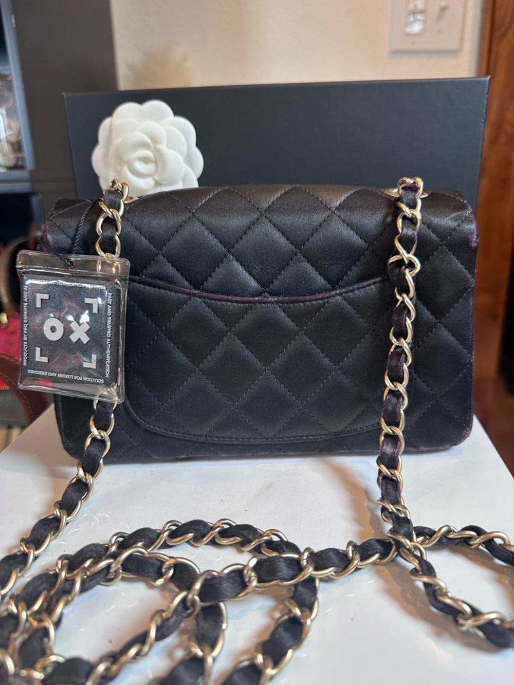 Chanel Mini Black Lambskin Rectangular
Classic Flap Bag - Picture 6 of 6